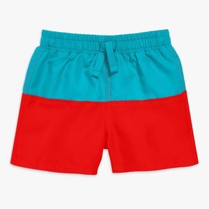 Primary Baby Color Block Swim Trunks - size 12-18 months